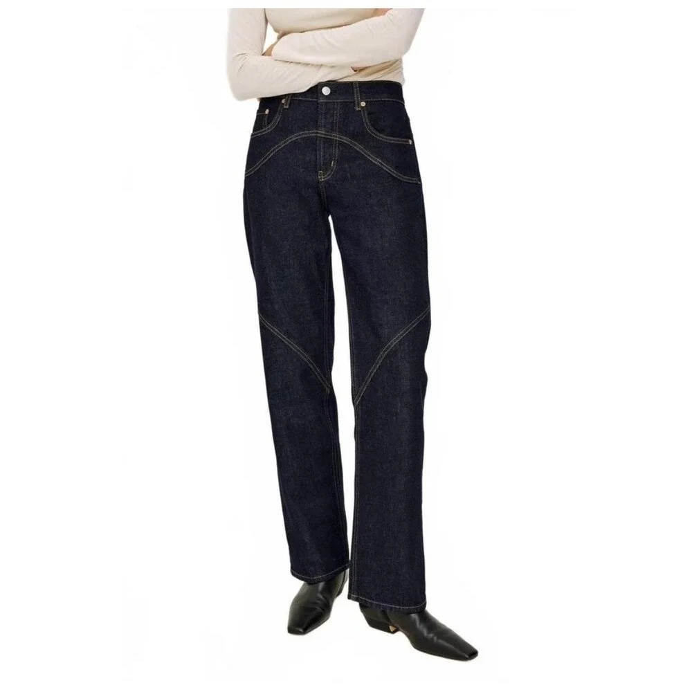 Rails‎ The Del Mar Low Slung Baggy Saddle Seam Jeans Midnight Blue 26